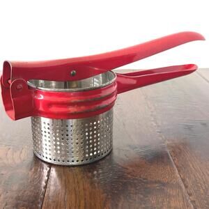 Vintage Potato Masher & Ricer w/ Red Handle – Retro Kitchen Decor
